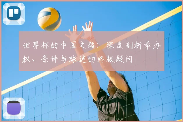 世界杯的中国之路：深度剖析举办权、条件与球迷的终极疑问